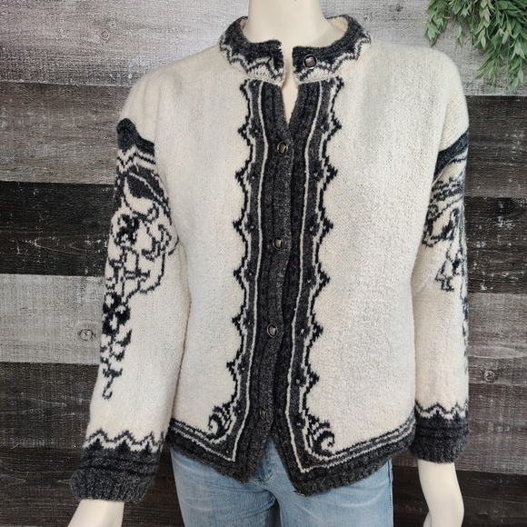 cashmere fair isle cardigan